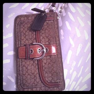 Authentic coach wallet