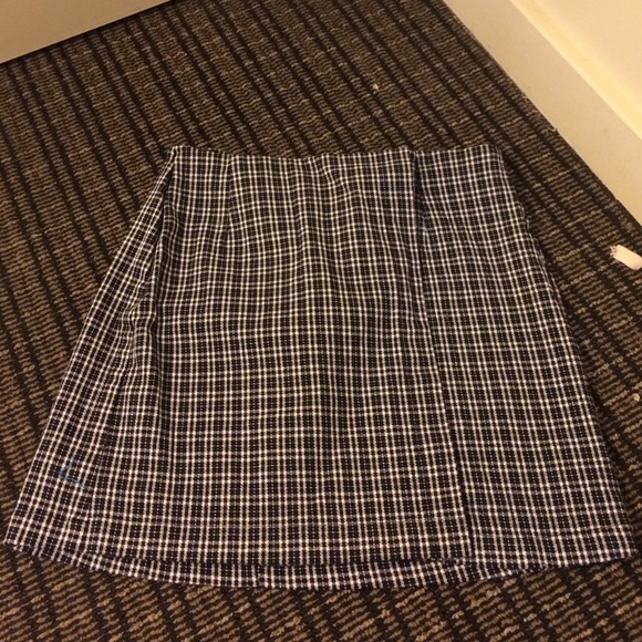 Plaid mini skirt