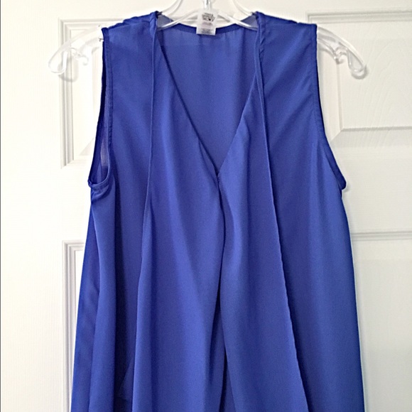 Stunning Royal blue hi lo ruffle dress LAST ONE! - Picture 3 of 4