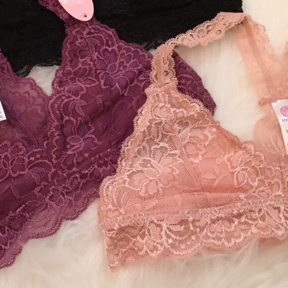 Dusty Rose Lace Racerback Bralette (LAST S/M!) - Picture 3 of 4