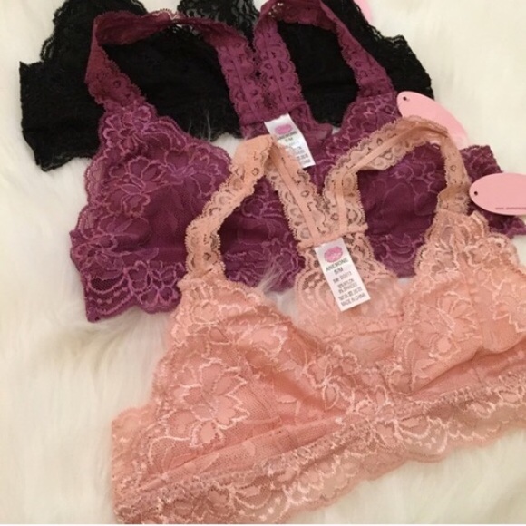 Dusty Rose Lace Racerback Bralette (LAST S/M!) - Picture 4 of 4