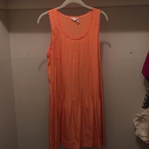 Club Monaco peach 100% silk dress
