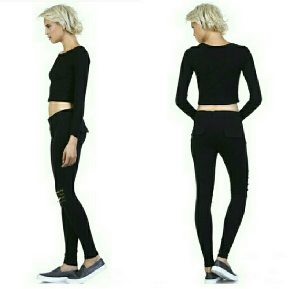 🛍HP🛍Moto Zipper Detail Leggings - Picture 3 of 5