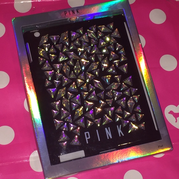 NIB RARE VICTORIAS SECRET PINK GEM IPAD 2/3 CASE