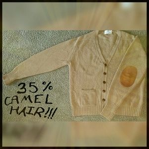 Lord Jeff *GENUINE CAMEL HAIR* Cardigan!!!