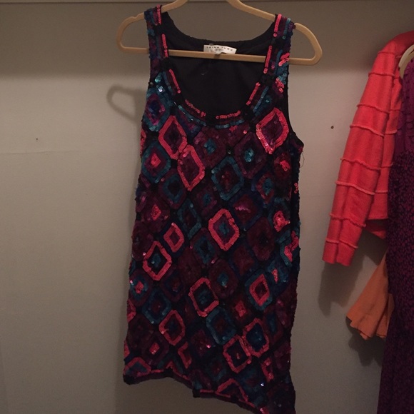 Trina Turk sequined mini. Never been worn!