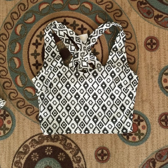 Aztec crop top