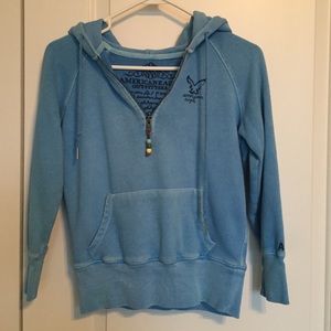 American eagle blue hoodie