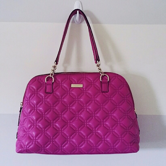 Magenta Pink Kate Spade Quilted Purse