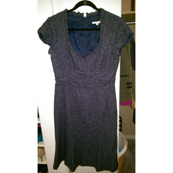Nanette Lepore Navy Tweed Dress