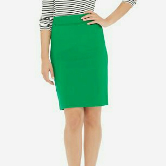 Classic Green Pencil Skirt