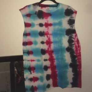 Tie dye sleeveless T