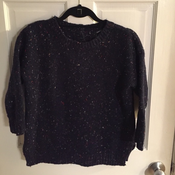Mango cropped boyfriend sweater