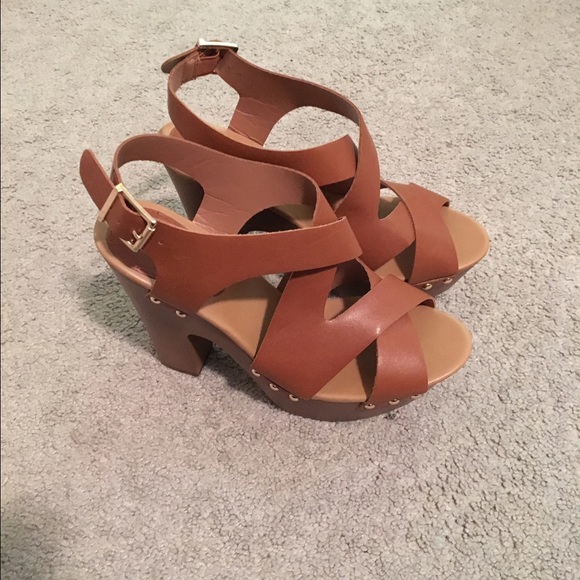 Shop priceless Shoes - NWT Tan heels