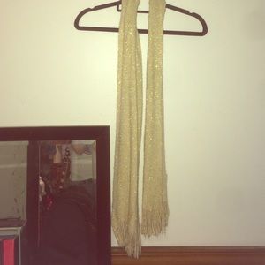 Gold sparkle scarf