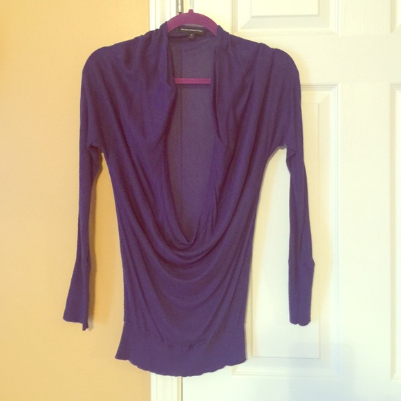 Amazing condition long sleeve shirt w/ swoop neck