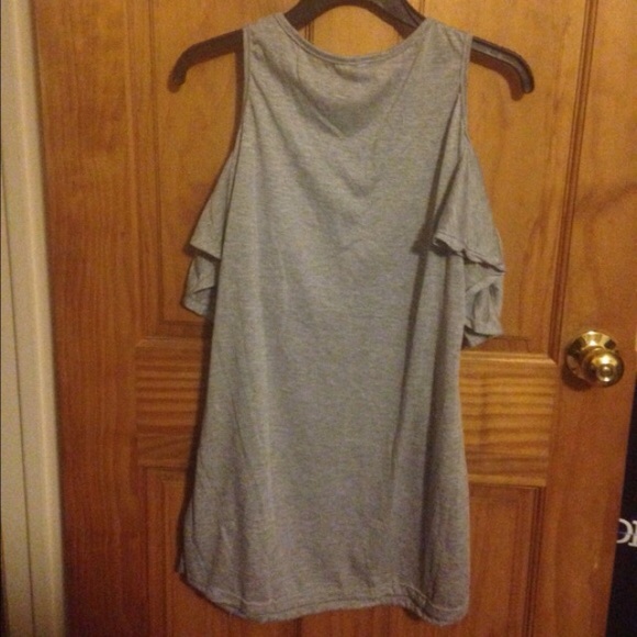 Grey cold shoulder tunic dress - Picture 5 of 5