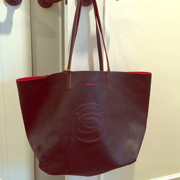Brand new leather Bebe tote