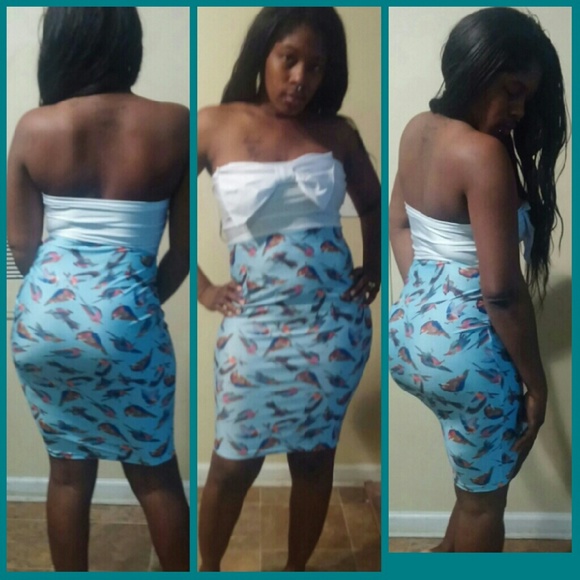 Bird print dress - Picture 1 of 1