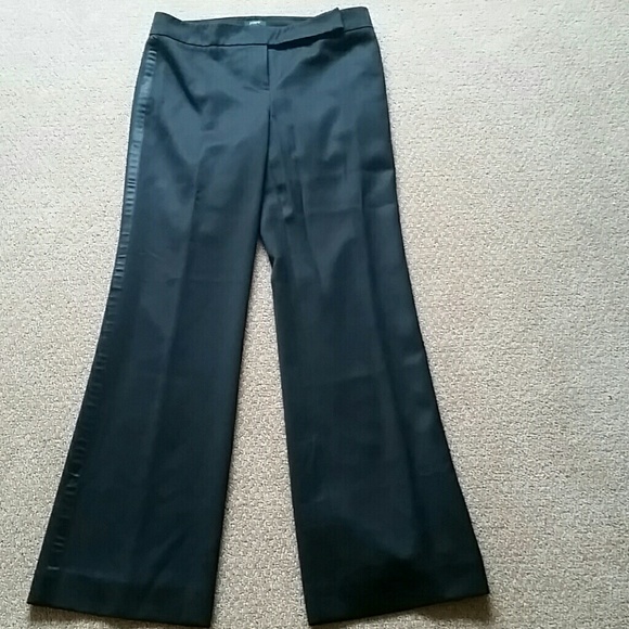J. Crew Black 100% Virgin Wool Slacks