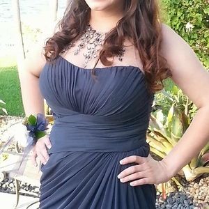 Adrianna Papell Long Blue Dress