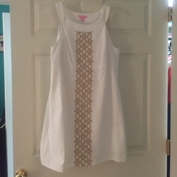 NWT White and Gold Lilly Pulitzer Dress