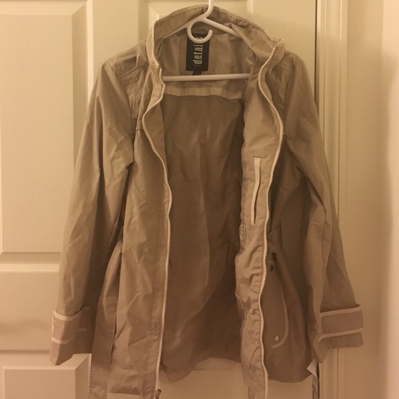 Belted, Hooded Spring Trench (never worn) - Picture 3 of 4