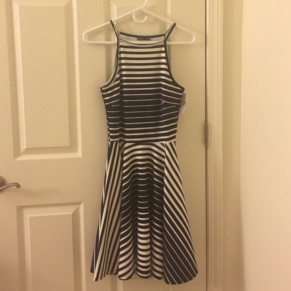 Navy & White Striped Dress (never worn)