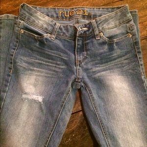 Rue 21 distressed skinny jeans.