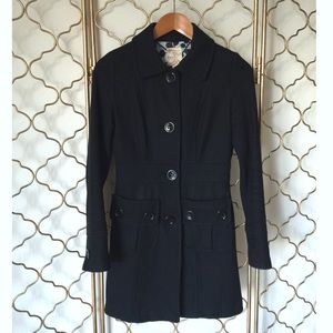 TULLE Black Wool Coat