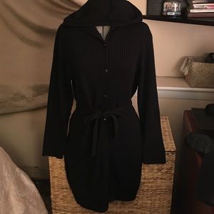 Worn once. Style & Co below knee black sweater.