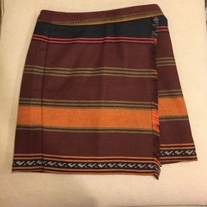 Wool blanket skirt