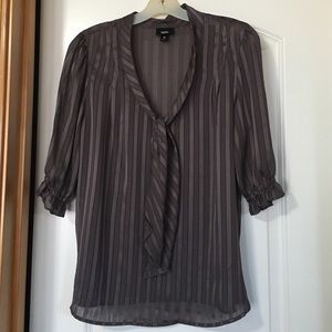 Sheer blouse 3/4 length