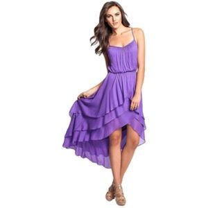 GUESS NWT Sleeveless Ruffled High/Low Dress