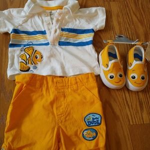 0 to 3 month finding nemo outfit