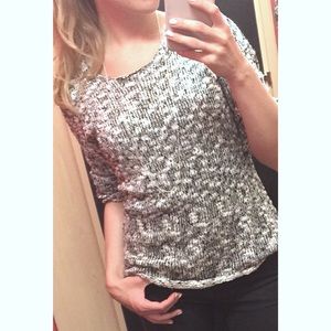 HARLOWE & GRAHAM Black + White Sweater