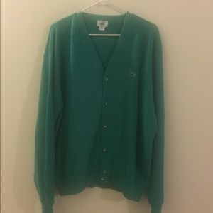 Vintage Lacoste turquoise sweater
