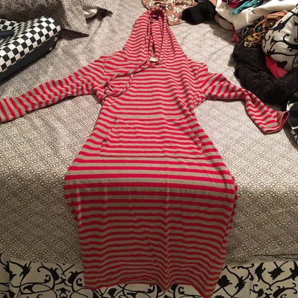 Hoodie stripe dress