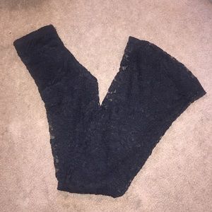 WetSeal Black Lace Pants