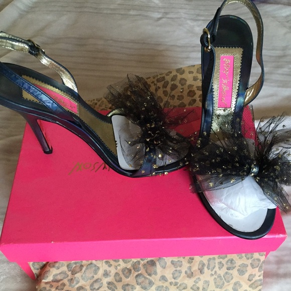Betsey Johnson "Charline" sling-back shoes