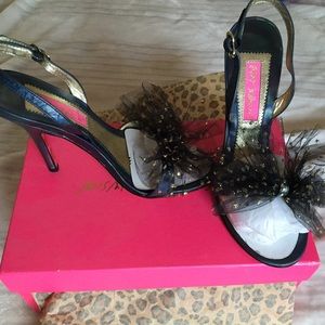 Betsey Johnson "Charline" sling-back shoes