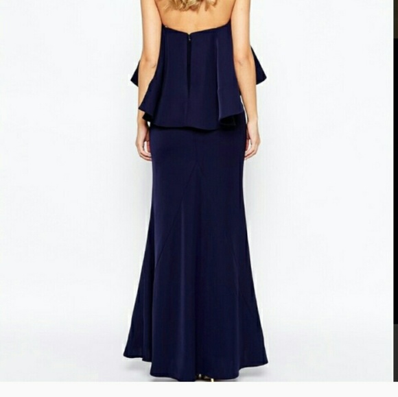 Jarlo Navy Blue maxi dress .size X- SMALL