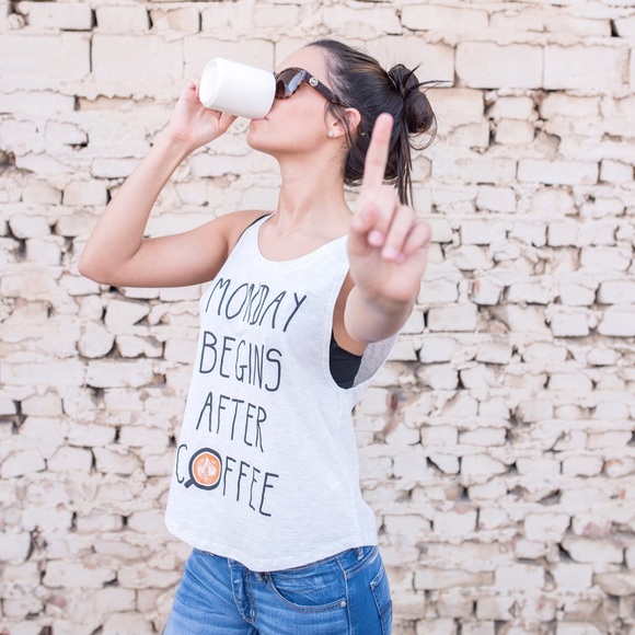 Monday Begins After Coffee Tank - Picture 2 of 2