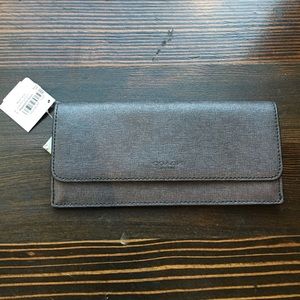 💯 NWT Saffiano Coach Wallet
