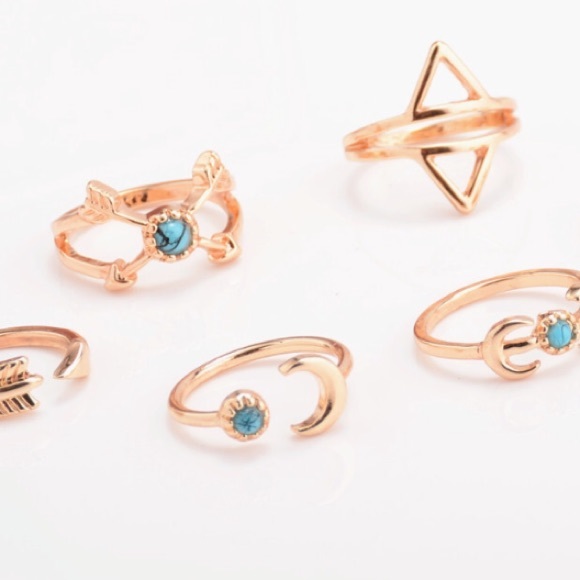 • 6 piece Boho Ring Set • - Picture 3 of 4