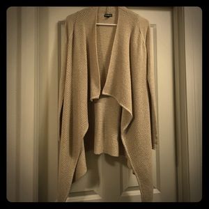 Beige knit Express cardigan