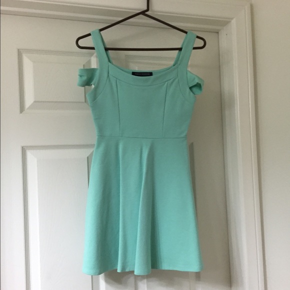 🎉HP🎉 Foreign Exchange teal skater dress - Picture 2 of 3