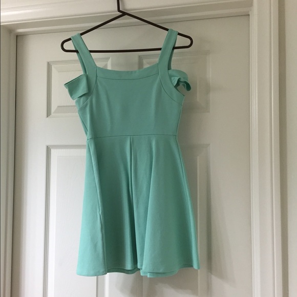 🎉HP🎉 Foreign Exchange teal skater dress - Picture 3 of 3