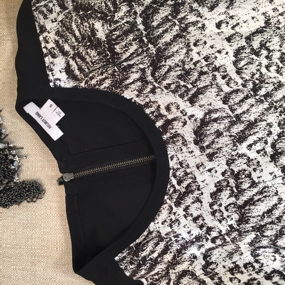 Helmut Lang⚜Like NEW Black & White Abstract Top - Picture 4 of 4