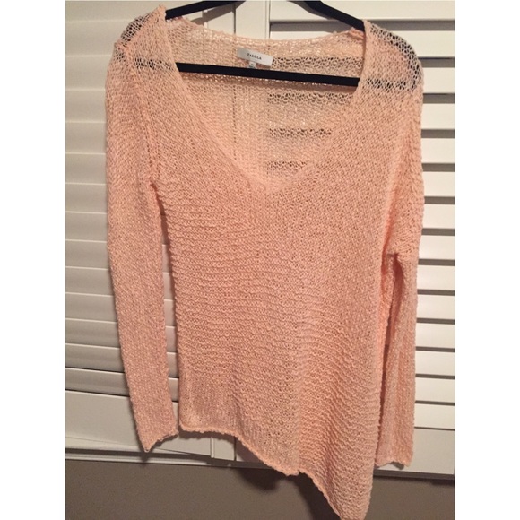 Asymmetrical Pink Sweater